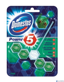 DOMESTOS Zawieszka do toalety KOSTKA POWER5 PINE 55g 05031