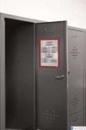 Ramka magnetyczna A4 czerwona (5 szt.) DURABLE 486903