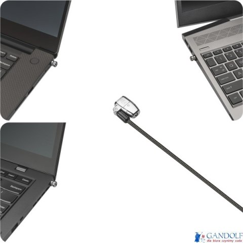 Blokada do laptopów Kensington ClickSafe, 3w1 K68102EU