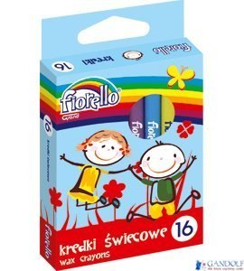 Kredki FIORELLO świecowe 16 kolorów 170-1385 Kredki FIORELLO świecowe 16 kolorów 170-1385