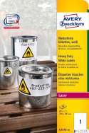Etykiety Heavy Duty L4775-20 210x297 20 ark. poliestrowe Avery Zweckform