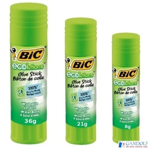 Klej w sztyfcie BIC Ecolutions 21g (20 sztuk) 8923452 Klej w sztyfcie BIC Ecolutions 21g (20 sztuk) 8923452