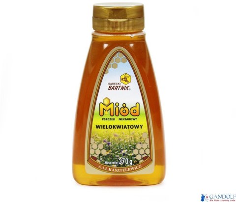 Miód wielokwiatowy z dozownikiem SĄDECKI BARTNIK 370g Miód wielokwiatowy z dozownikiem SĄDECKI BARTNIK 370g