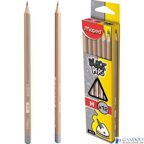 Ołówek drewniany Blackpeps H MAPED 850025 Ołówek drewniany Blackpeps H MAPED 850025