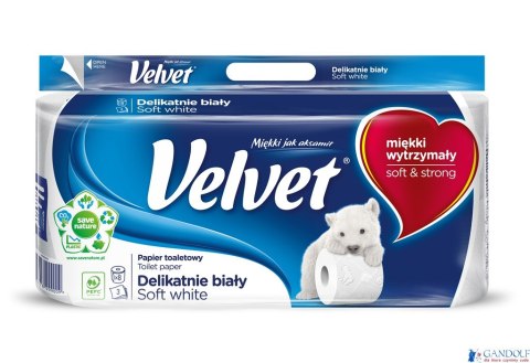 Papier toaletowy VELVET 3 warstwy (8szt.) biały 4100451 153.133 Papier toaletowy VELVET 3 warstwy (8szt.) biały 4100451 153.133