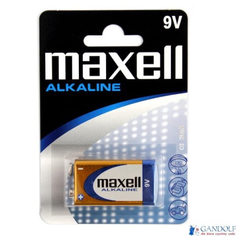 Bateria MAXELL 9V ALKALINE 6LR61 Bateria MAXELL 9V ALKALINE 6LR61