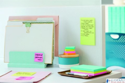 Bloczek samoprzylepny POST-IT Super Sticky (654-6SS-EB), 76x76mm, 1x90 kartek, niebieski Bloczek samoprzylepny POST-IT Super Sticky (654-6SS-EB), 76x76mm, 1x90 kartek, niebieski