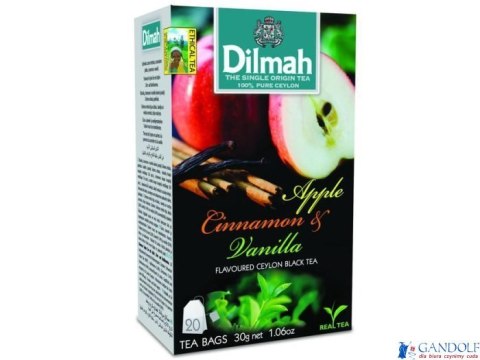 Herbata DILMAH JABŁKO&CYNAMON&WANILIA 20t Herbata DILMAH JABŁKO&CYNAMON&WANILIA 20t