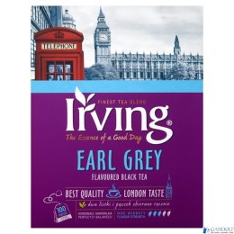 Herbata IRVING Earl Grey 100 torebek 1,5g czarna zawieszka