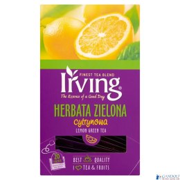 Herbata IRVING cytrynowa 20 kopert 1,5g zielona