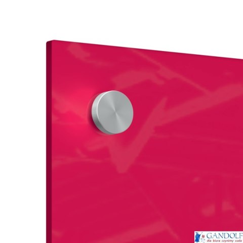 Mała podłużna szklana tablica suchościeralna Nobo Home 300x600mm, czerwona 1915605