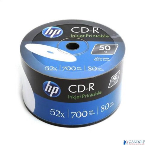 Płyta HP CD-R 700MB 52X (50szt) SZPINDEL, bulk CRE00070 Płyta HP CD-R 700MB 52X (50szt) SZPINDEL, bulk CRE00070