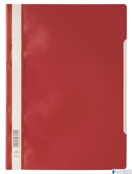 Skoroszyt A4 z przezroczystą okładką z PP Czerwony 257303 DURABLE (50)