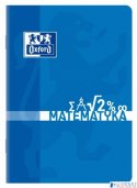 Zeszyt matematyka A4 60k 90g kratka z marginesem 400150840 OXFORD