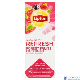 Herbata LIPTON REFRESH FOREST FRUTIS 25k.fol czarna