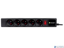 Listwa zasilająca TRACER PowerGear 3,0 m czarna (5 gniazd) TRALIS46844