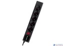 Listwa zasilająca TRACER PowerGear 3,0 m czarna (5 gniazd) TRALIS46844