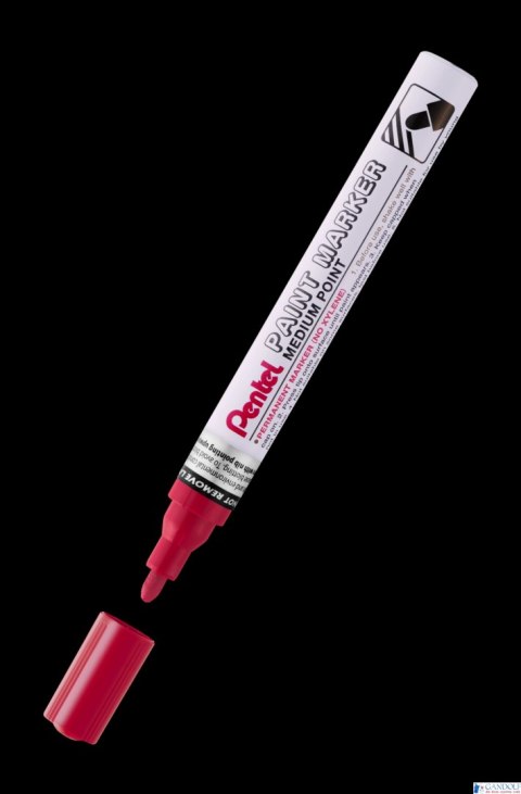 Marker olejowy Pentel średnia okrągła końcówka, MMP10-B czerwony