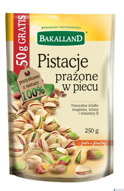 Pistacje prażone 200g BAKALLAND Pistacje prażone 200g BAKALLAND