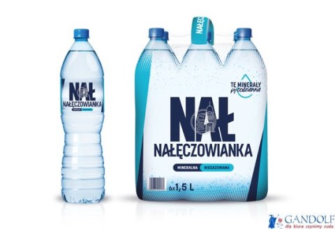 Woda NAŁĘCZOWIANKA niegazowana 1.5L butelka PET zgrzewka 6 szt.