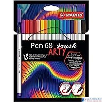 Cienkopis PEN 68 brush 18 wit ARTY 568/18-21-20