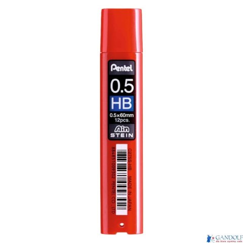 Grafity ołówkowe AIN Stein 0,5mm C275S-HB PENTEL