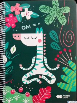 Kołonotatnik AFRYKANKI 1, A4, 80k, kratka, 80g/m2, Happy Color HA 4742 2030-AF1