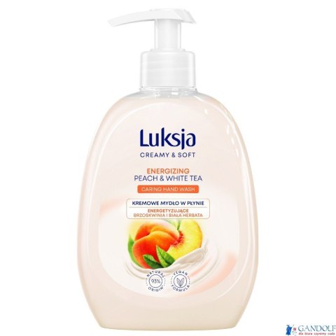 LUKSJA Mydło w płynie z dozownikiem 500 ml Peach&White Tea LUKSJA Mydło w płynie z dozownikiem 500 ml Peach&White Tea