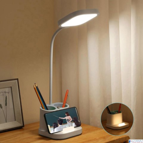 Lampka biurkowa, akumulator, led PLATINET 5W biała, przybornik na długopisy, ładowarka, PEN HOLDER PDL008 Lampka biurkowa, akumulator, led PLATINET 5W biała, przybornik na długopisy, ładowarka, PEN HOLDER PDL008
