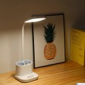 Lampka biurkowa, akumulator, led PLATINET 5W biała, przybornik na długopisy, ładowarka, PEN HOLDER PDL008