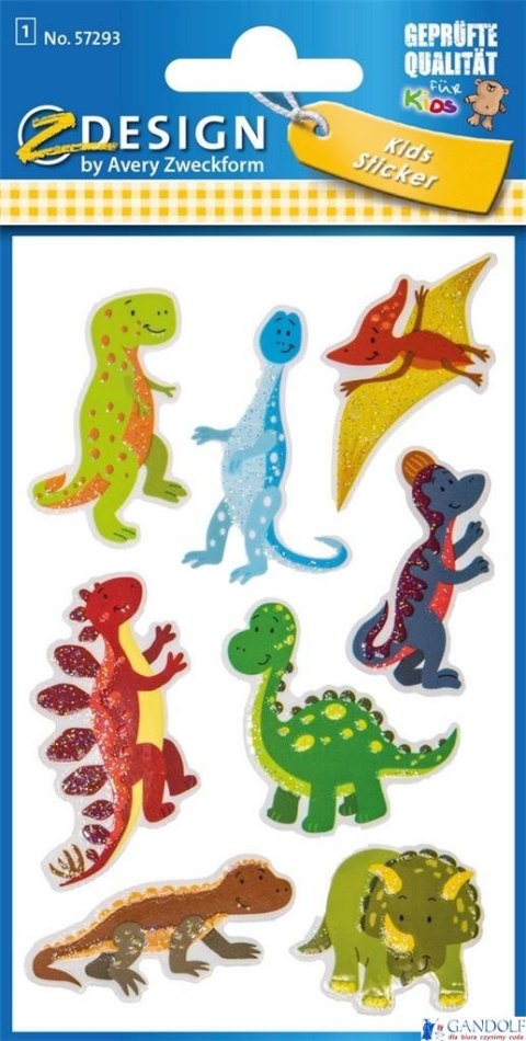 Naklejki brokatowe-Dinozaury 57293/Ptaki 57290 Naklejki brokatowe-Dinozaury 57293/Ptaki 57290
