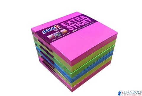 Notes samoprzylepny EXTRA STICKY 76x76mm 4 kol.neon/90 kart. 6szt. Stickin 21679 Notes samoprzylepny EXTRA STICKY 76x76mm 4 kol.neon/90 kart. 6szt. Stickin 21679