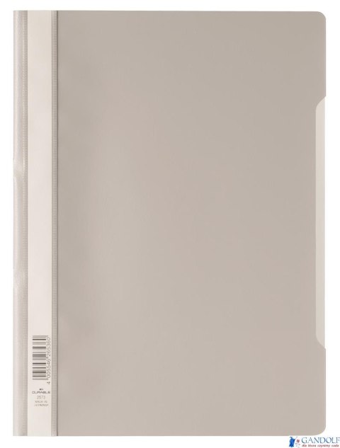 Skoroszyt A4 z przezroczystą okładką z PP szary 257310 DURABLE (50)