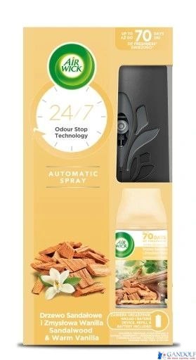 AIR WICK odświeżacz automat.doz.+wkład 250ml Drzewo Sandałowe 10110 AIR WICK odświeżacz automat.doz.+wkład 250ml Drzewo Sandałowe 10110