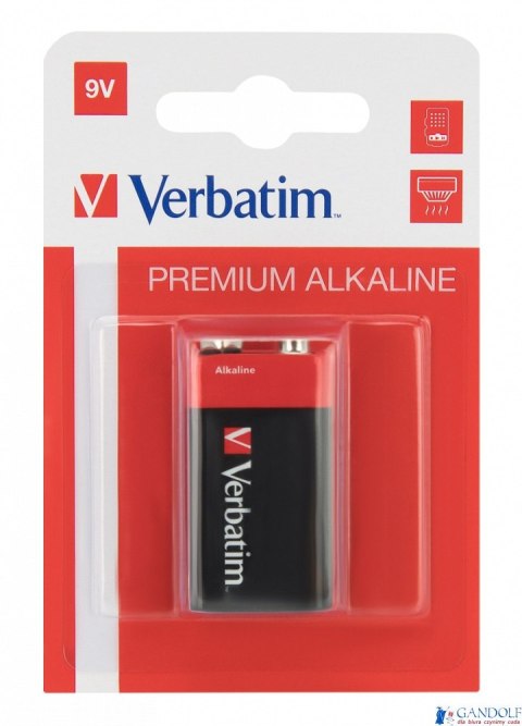 Bateria VERBATIM ALKALICZNE 9V BLISTER 1szt. 49924 Bateria VERBATIM ALKALICZNE 9V BLISTER 1szt. 49924