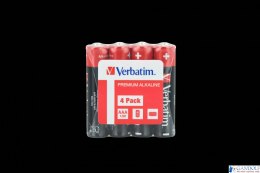 Baterie VERBATIM ALKALICZNE LR03 AAA SHRINK 4szt. 49500