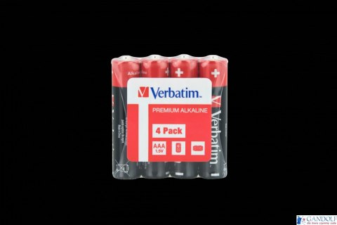 Baterie VERBATIM ALKALICZNE LR03 AAA SHRINK 4szt. 49500 Baterie VERBATIM ALKALICZNE LR03 AAA SHRINK 4szt. 49500