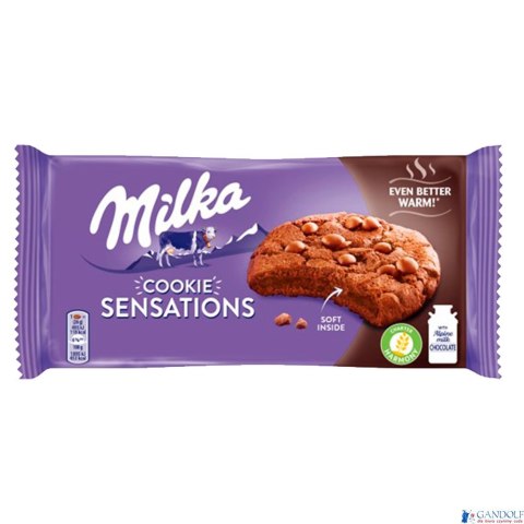 CIASTKA MILKA SENSATION SOFT INSIDE CHOCO 156g kakaowe (ciemne) CIASTKA MILKA SENSATION SOFT INSIDE CHOCO 156g kakaowe (ciemne)