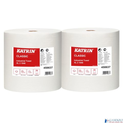 Czyściwo papierowe KATRIN CLASSIC XL 2W 1040, 458637, op. 2 szt Czyściwo papierowe KATRIN CLASSIC XL 2W 1040, 458637, op. 2 szt