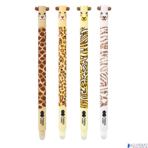 Długopis wymazywalny SAFARI, 0.5mm, niebieski, Happy Color HA 4120 01SA-3