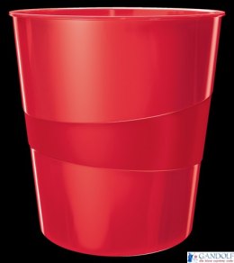 Kosz na śmieci 15L Leitz WOW, czerwony 52781026