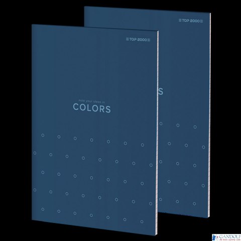 Notatnik TOPCOLORS KLE A5 100K 70G kratka niebieski 400169240 Top 2000