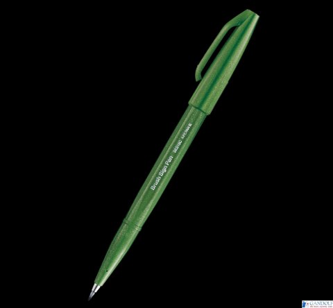 Pisak pędzelkowy do kaligrafii oliwkowy SES15C-D2X PENTEL SALE