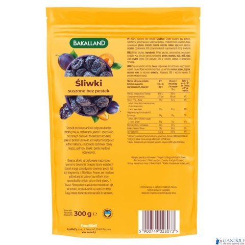 Śliwka suszona 300g BAKALLAND Śliwka suszona 300g BAKALLAND
