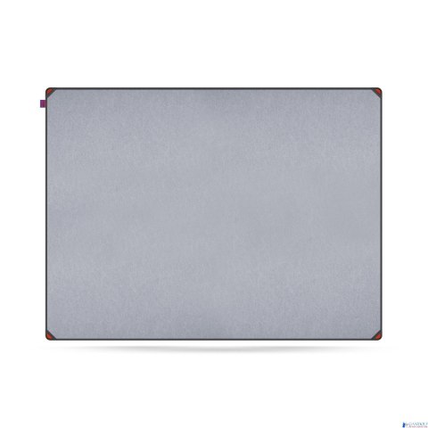 Tablica filcowa MemoBe idea EDGE ALL BLACK, powierzchnia popielata, rama aluminiowa czarna, 120x90 cm MITF120090.81.61.51