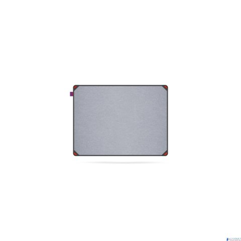 Tablica filcowa MemoBe idea EDGE ALL BLACK, powierzchnia popielata, rama aluminiowa czarna, 60x45 cm MITF060045.81.61.51