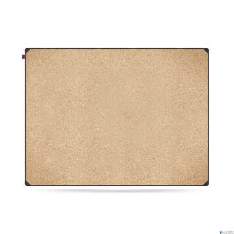 Tablica korkowa MemoBe idea EDGE ALL BLACK, rama aluminiowa czarna, 120x90 cm MITC120090.00.61.51