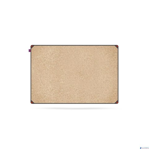 Tablica korkowa MemoBe idea EDGE ALL BLACK, rama aluminiowa czarna, 90x60 cm MITC090060.00.61.51