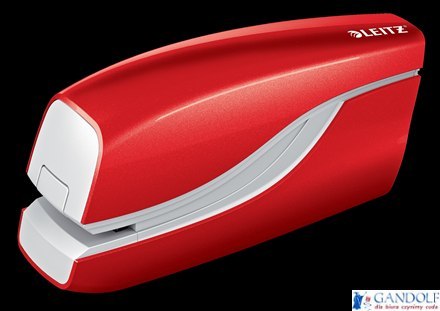 Zszywacz elektryczny na baterie WOW, czerwony, 3 lata gwarancji, 10 kartek 55661026 LEITZ