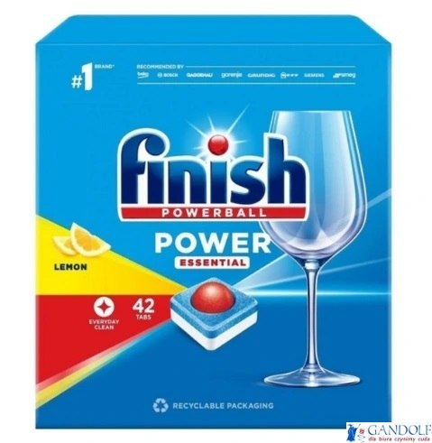 FINISH Tabletki do zmywarki POWER Essential Cytrynowy 42 szt. 11346 FINISH Tabletki do zmywarki POWER Essential Cytrynowy 42 szt. 11346